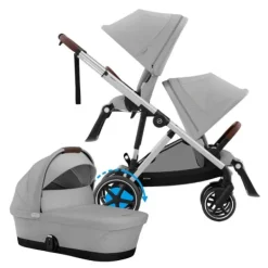 Cybex E-Gazelle S DUO kinderwagen 3-in-1 Almond Beige / Beige><noscript><img width=