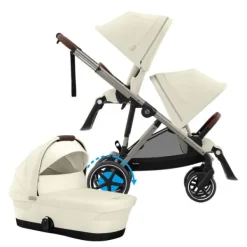 Cybex E-Gazelle S DUO kinderwagen 3-in-1 Almond Beige / Beige><noscript><img width=