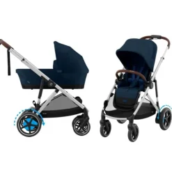 Cybex E-Gazelle S Kinderwagen 2-in-1 met reiswieg Almond Beige / Beige><noscript><img width=
