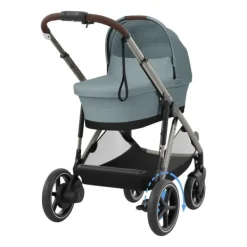 Cybex E-Gazelle S Kinderwagen 2-in-1 met reiswieg Almond Beige / Beige><noscript><img width=