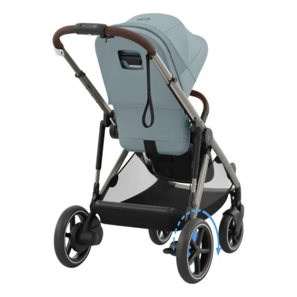Cybex E-Gazelle S Kinderwagen 2-in-1 met reiswieg Almond Beige / Beige> Uitbreidbare Kinderwagens|Tweeling Kinderwagens