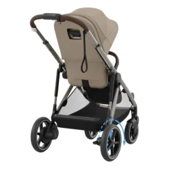 Cybex E-Gazelle S Kinderwagen 2-in-1 met reiswieg Almond Beige / Beige><noscript><img width=