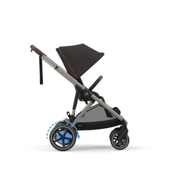 Cybex E-Gazelle S Kinderwagen 2-in-1 met reiswieg Almond Beige / Beige> Uitbreidbare Kinderwagens|Tweeling Kinderwagens