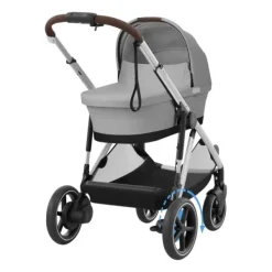 Cybex E-Gazelle S Kinderwagen 2-in-1 met reiswieg Almond Beige / Beige><noscript><img width=