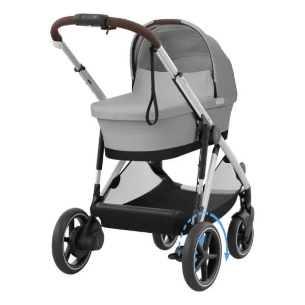 Cybex E-Gazelle S Kinderwagen 2-in-1 met reiswieg Almond Beige / Beige> Uitbreidbare Kinderwagens|Tweeling Kinderwagens