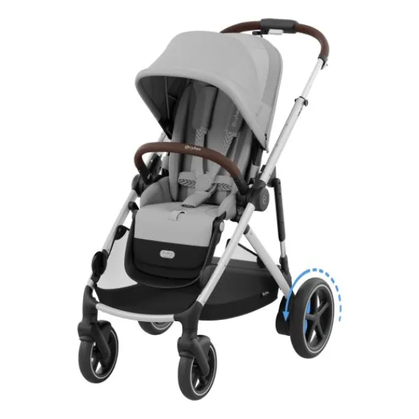 Cybex E-Gazelle S Kinderwagen 2-in-1 met reiswieg Almond Beige / Beige> Uitbreidbare Kinderwagens|Tweeling Kinderwagens