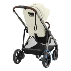 Cybex E-Gazelle S Kinderwagen 2-in-1 met reiswieg Almond Beige / Beige><noscript><img width=