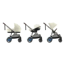 Cybex E-Gazelle S Kinderwagen 2-in-1 met reiswieg Almond Beige / Beige><noscript><img width=