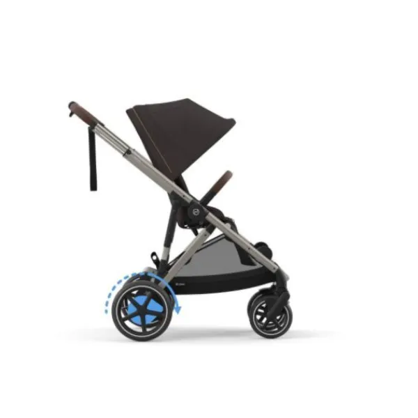 Cybex E-Gazelle S Twin-Kinderwagen Almond Beige / Beige> Uitbreidbare Kinderwagens|Wandelwagens