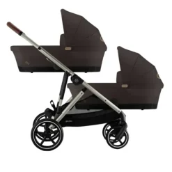 Cybex E-Gazelle S Twin-Kinderwagen Almond Beige / Beige><noscript><img width=