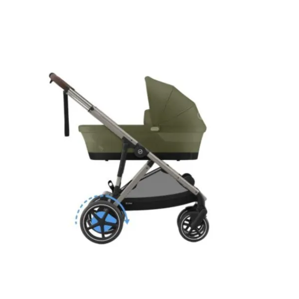 Cybex E-Gazelle S Twin-Kinderwagen Almond Beige / Beige> Uitbreidbare Kinderwagens|Wandelwagens
