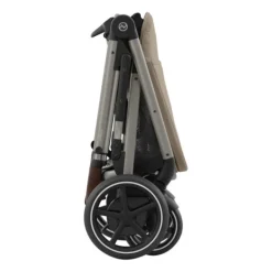 Cybex E-Gazelle S Twin-Kinderwagen Almond Beige / Beige><noscript><img width=
