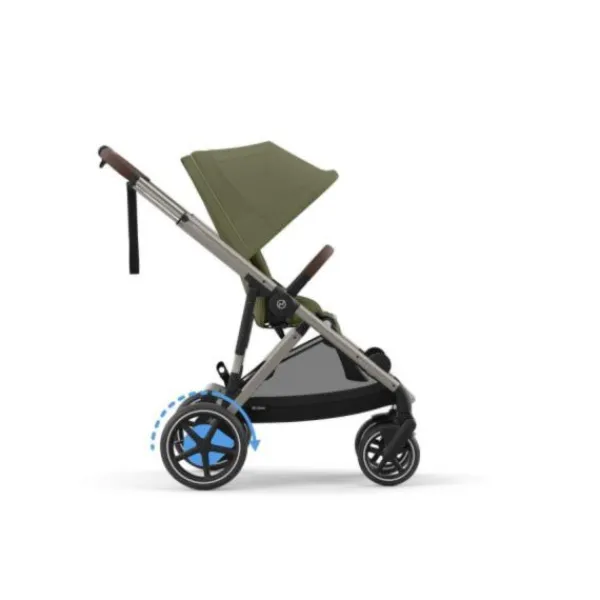 Cybex E-Gazelle S Twin-Kinderwagen Almond Beige / Beige> Uitbreidbare Kinderwagens|Wandelwagens