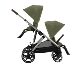 Cybex E-Gazelle S Twin-Kinderwagen Almond Beige / Beige><noscript><img width=