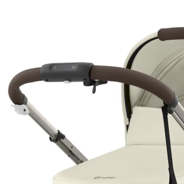 Cybex E-Gazelle S Twin-Kinderwagen Almond Beige / Beige> Uitbreidbare Kinderwagens|Wandelwagens