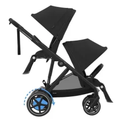 Cybex E-Gazelle S Twin-Kinderwagen Almond Beige / Beige><noscript><img width=