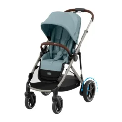 Cybex E-Gazelle S Twin-Kinderwagen Almond Beige / Beige><noscript><img width=