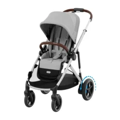 Cybex E-Gazelle S Twin-Kinderwagen Almond Beige / Beige><noscript><img width=