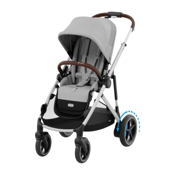Cybex E-Gazelle S Twin-Kinderwagen Almond Beige / Beige> Uitbreidbare Kinderwagens|Wandelwagens