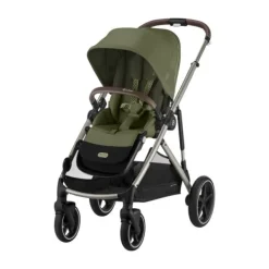 Cybex E-Gazelle S Twin-Kinderwagen Almond Beige / Beige><noscript><img width=