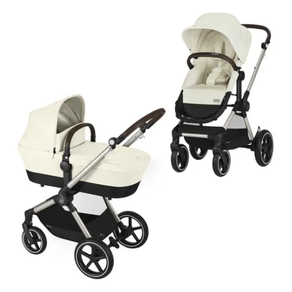 Cybex EOS Lux Kinderwagen 2-in-1 - Seashell Beige / Light Beige> Wandelwagens|Complete Kinderwagens