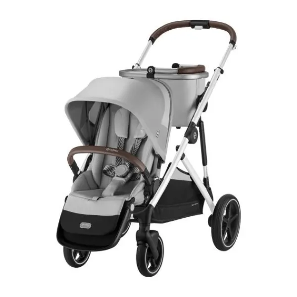 Cybex Kinderwagen Gazelle S Seashell Beige - Light Beige> Tweeling Kinderwagens|Duo Kinderwagens