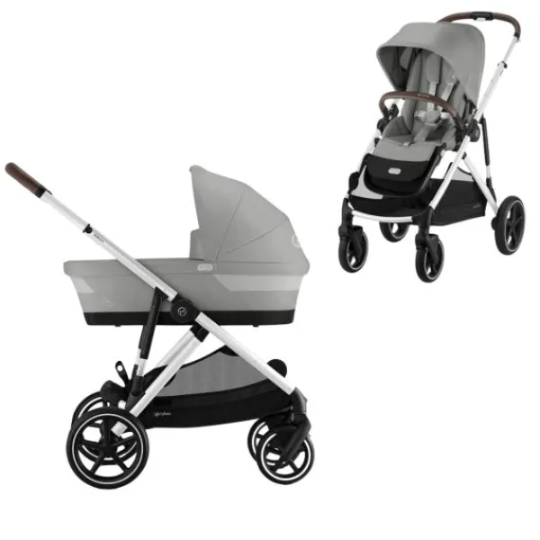 Cybex Kinderwagen Gazelle S Seashell Beige - Light Beige> Tweeling Kinderwagens|Duo Kinderwagens