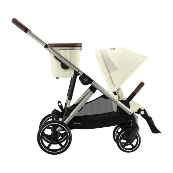Cybex Kinderwagen Gazelle S Seashell Beige - Light Beige> Tweeling Kinderwagens|Duo Kinderwagens