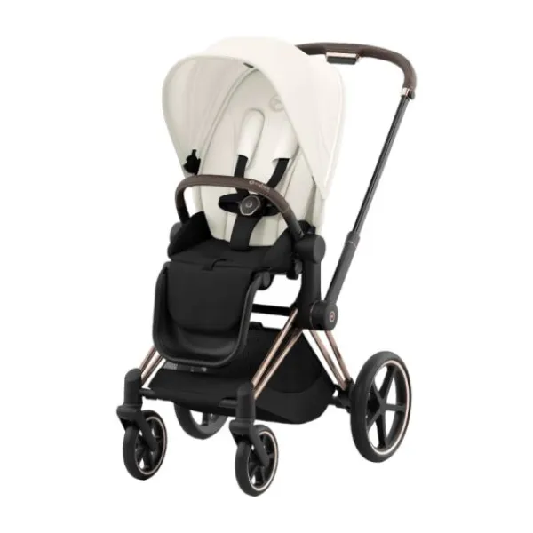 Cybex Kinderwagen 2-in-1 e-Priam 4 Rosegold - Cozy Beige> Wandelwagens|Complete Kinderwagens