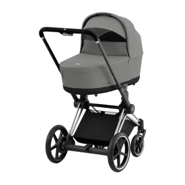 Cybex Kinderwagen 2-in-1 e-Priam 4 Chrome Black / Chrome - Cozy Beige> Wandelwagens|Complete Kinderwagens