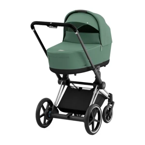 Cybex Kinderwagen 2-in-1 e-Priam 4 Chrome Black / Chrome - Cozy Beige> Wandelwagens|Complete Kinderwagens