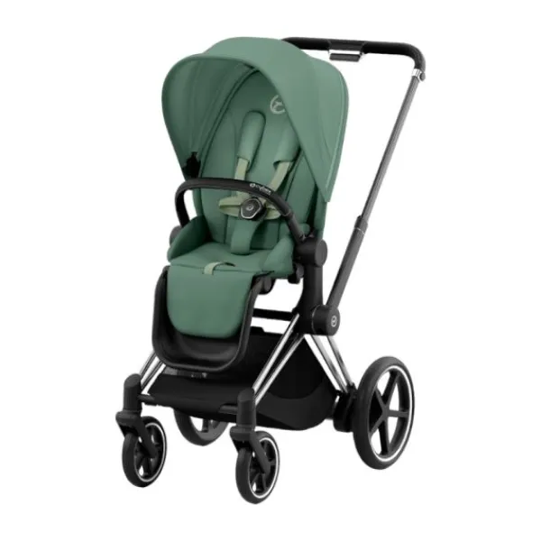 Cybex Kinderwagen 2-in-1 e-Priam 4 Chrome Black / Chrome - Cozy Beige> Wandelwagens|Complete Kinderwagens