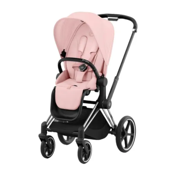 Cybex Kinderwagen 2-in-1 e-Priam 4 Chrome Black / Chrome - Cozy Beige> Wandelwagens|Complete Kinderwagens