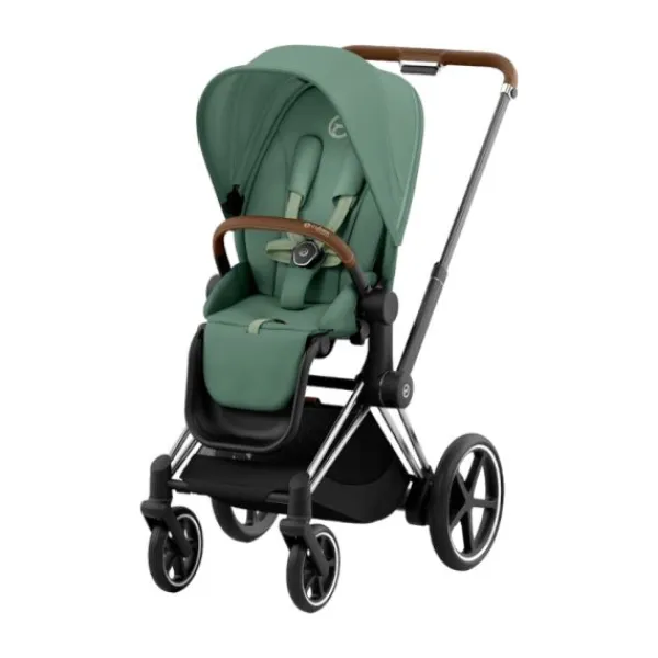 Cybex Kinderwagen 2-in-1 e-Priam 4 Chrome Brown / Chrome - Cozy Beige> Wandelwagens|Complete Kinderwagens