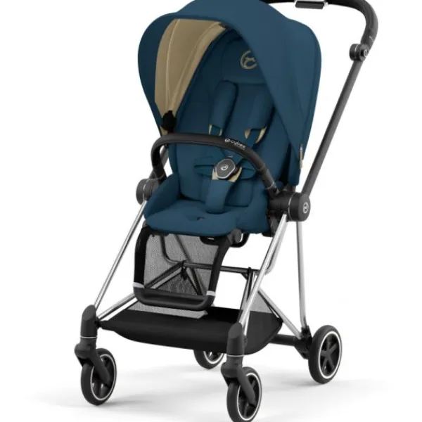 Cybex Kinderwagen 2-in-1 Mios 3 Chrome Black / Chrome - Cozy Beige / Beige> Wandelwagens|Complete Kinderwagens