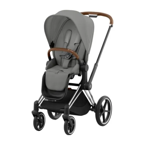 Cybex Kinderwagen 2-in-1 Priam 4 Chrome Brown / Chrome - Cozy Beige> Wandelwagens|Complete Kinderwagens