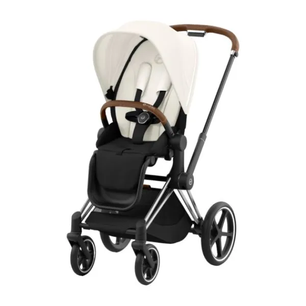 Cybex Kinderwagen 2-in-1 Priam 4 Chrome Brown / Chrome - Cozy Beige> Wandelwagens|Complete Kinderwagens