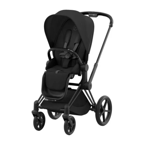 Cybex Kinderwagen 2-in-1 Priam 4 Matt Black - Cozy Beige> Wandelwagens|Complete Kinderwagens