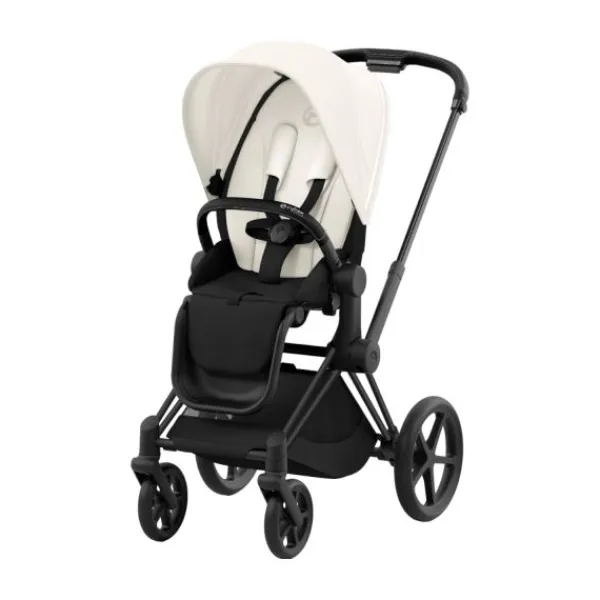 Cybex Kinderwagen 2-in-1 Priam 4 Matt Black - Cozy Beige> Wandelwagens|Complete Kinderwagens