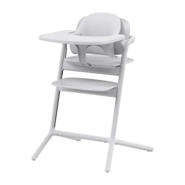 Cybex Lemo 3-in-1 Set Sand White - White> Kunststof Kinderstoelen|Houten Kinderstoelen