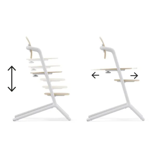 Cybex Lemo 4-in-1 Set Stone Blue - Mid Blue> Kunststof Kinderstoelen|Houten Kinderstoelen