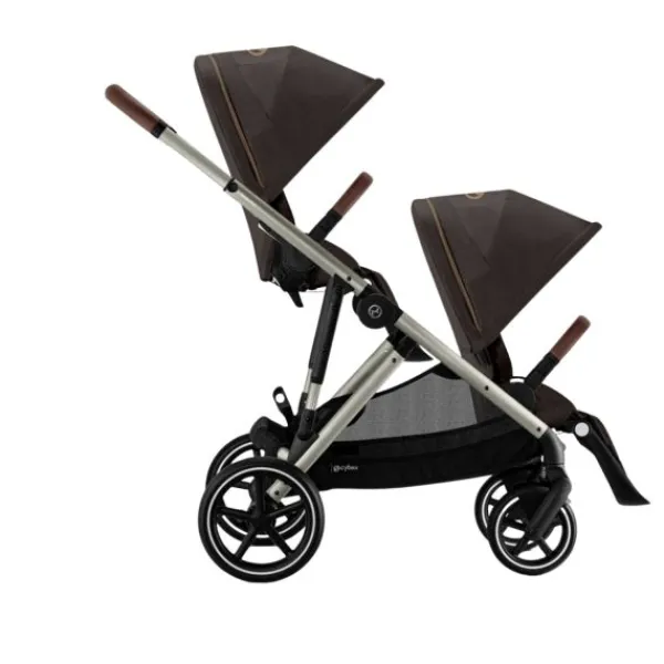Cybex Tweelingwagen Gazelle S Seashell Beige - Light Beige> Tweeling Kinderwagens|Duo Kinderwagens