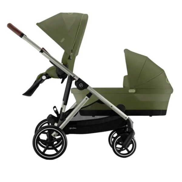 Cybex Tweelingwagen Gazelle S Seashell Beige - Light Beige> Tweeling Kinderwagens|Duo Kinderwagens
