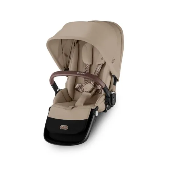 Cybex Tweelingwagen Gazelle S Seashell Beige - Light Beige> Tweeling Kinderwagens|Duo Kinderwagens