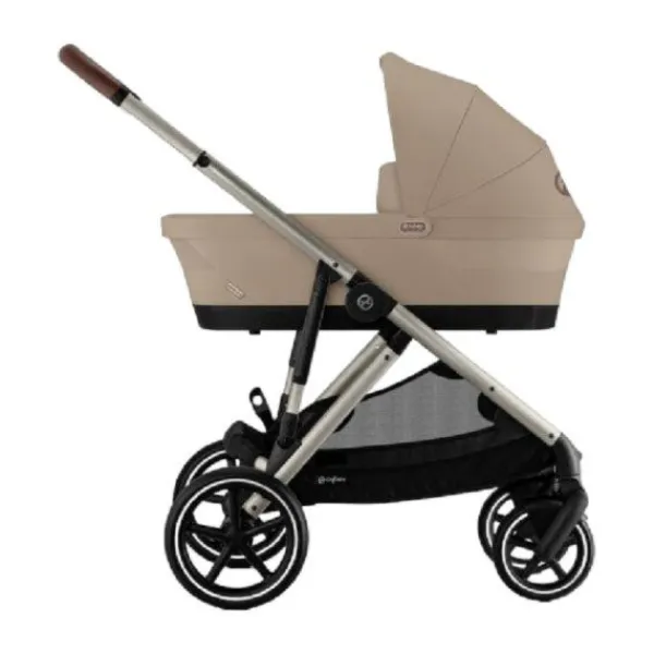 Cybex Tweelingwagen Gazelle S Seashell Beige - Light Beige> Tweeling Kinderwagens|Duo Kinderwagens