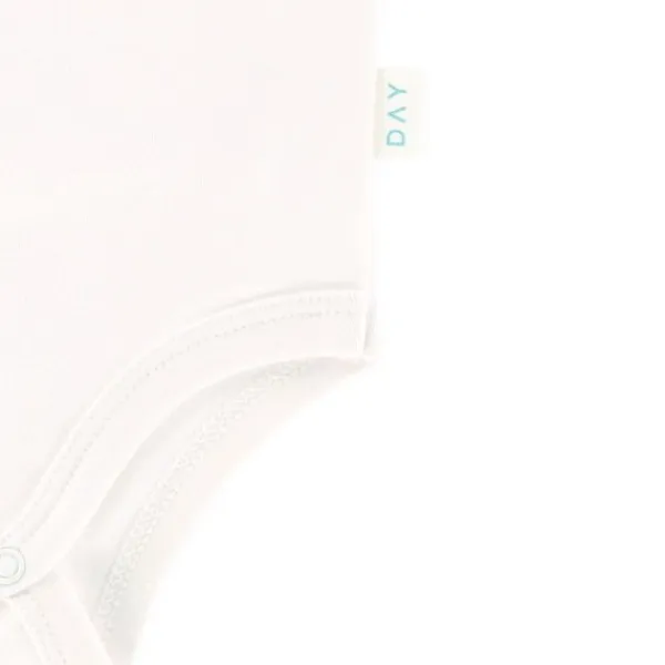 DAY Romper Korte Mouw - Off White - Mt. 50/56> Rompertjes