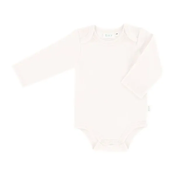 DAY Romper Lange Mouw - Off White - Mt. 50/56> Rompertjes