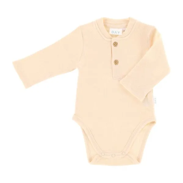 DAY Romper Met Knoopjes - Apricot - Maat 50/56> Rompertjes