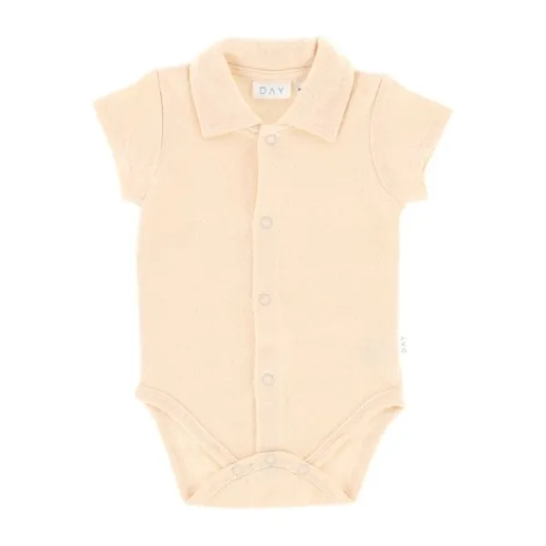 DAY Romper Met Kraagje - Apricot - Maat 62/68> Rompertjes