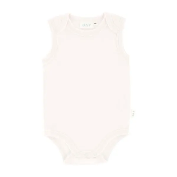 DAY Romper Mouwloos - Off White - Mt. 50/56> Rompertjes